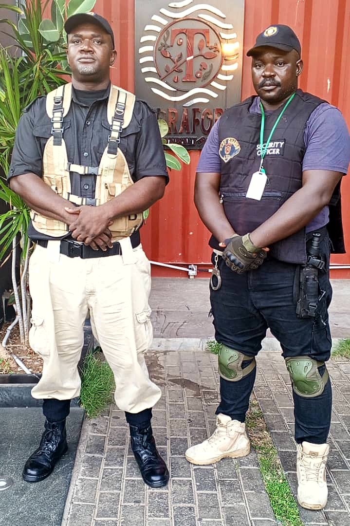 Sarf Guards officers in tactical protective gear